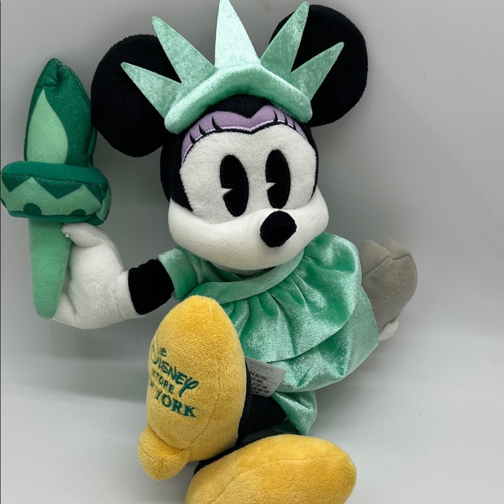 Disney Minnie Mouse Liberty Plush in Green and Yellow - Picture 9 of 10